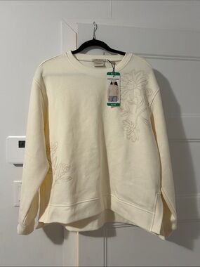 Scotch & Soda Cream Floral Crewneck Sweatshirt